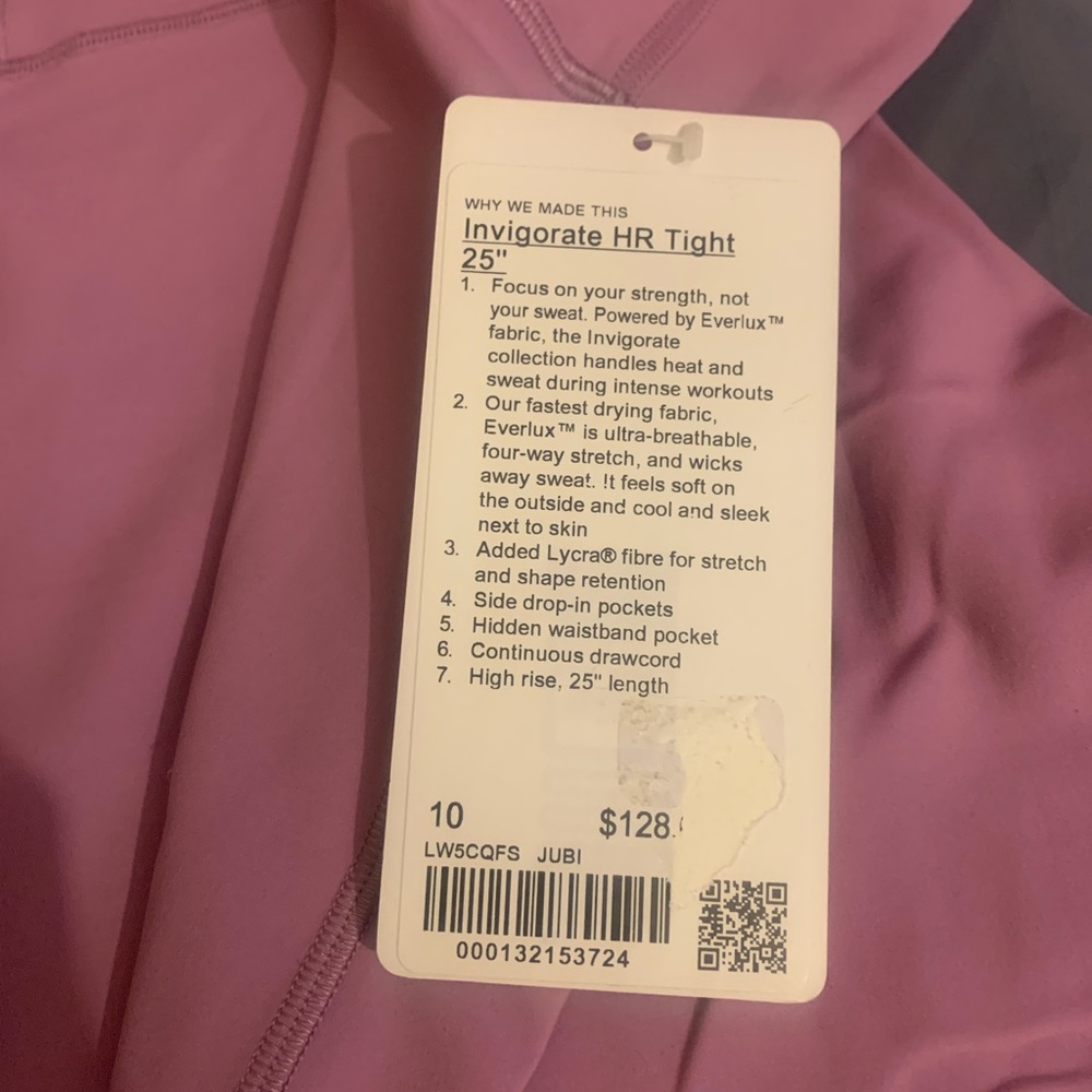 lululemon athletica Invigorate HR Tight in jubilee pink
